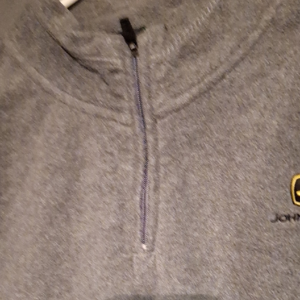 John Deere Charcoal Pullover with Logo - Picture 3 of 4